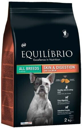 Equilibrio 2kg Dry Food for Dogs Gluten-Free with Salmon and Rice