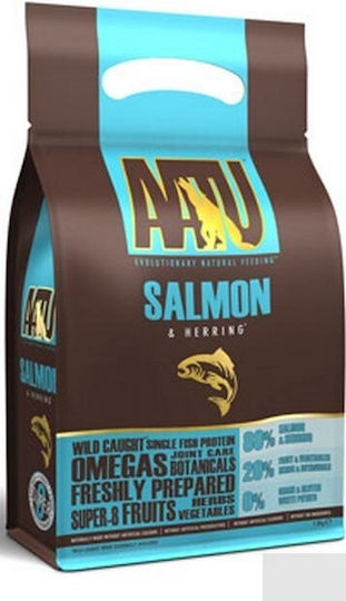 AATU Salmon & Herring 10kg Dry Food Grain-Free & Gluten-Free for Adult Dogs with Salmon