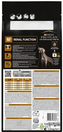 Pro Plan Veterinary Diets NF Renal Function 1.5kg Dry Food for Adult Dogs with Rice