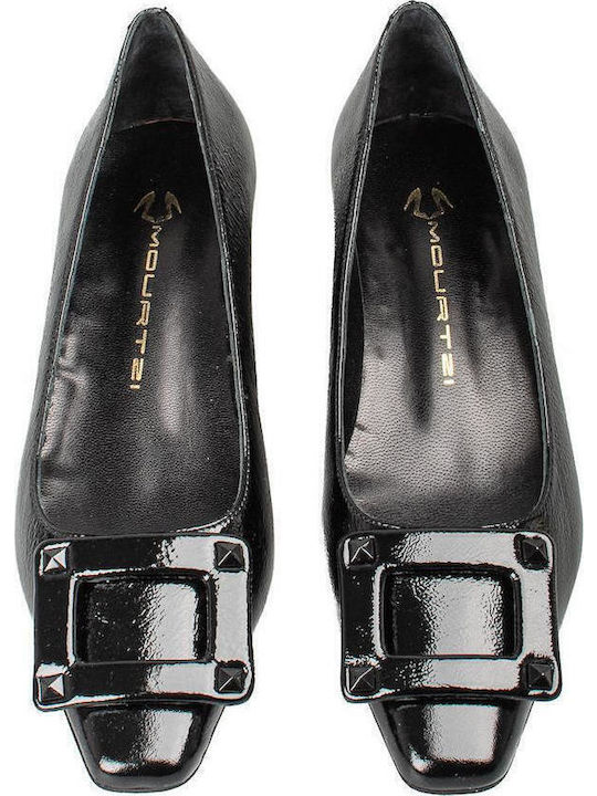 Leder Pumps Schwarz