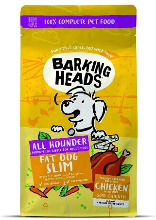 Barking Heads Fat Dog Slim 12kg Dry Food Diet for Adult Dogs with Brown rice and Chicken