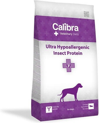 Calibra Vet Dog Ultra Hypoallergenic Insect 2kg Ξηρά Τροφή Σκύλων χωρίς Γλουτένη