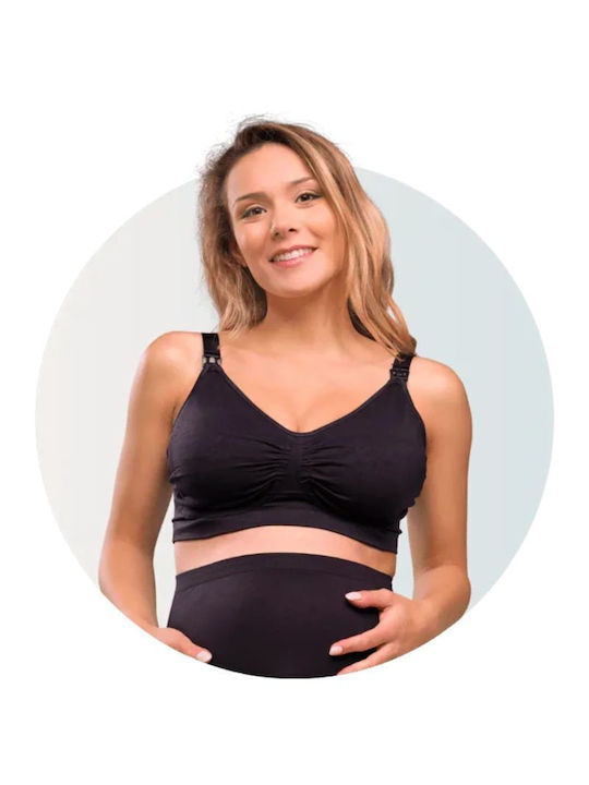 Carriwell Carri-gel Maternity & Nursing Bra with Clips Black