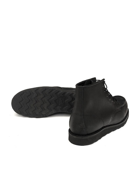 Leather Black Men's Boots