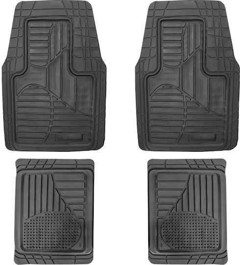 Covorașe Auto Universale Reglabile Groase Antiderapante Mercaton – 72 X 47 Cm 71 X 43.5 Cm PVC – Negru