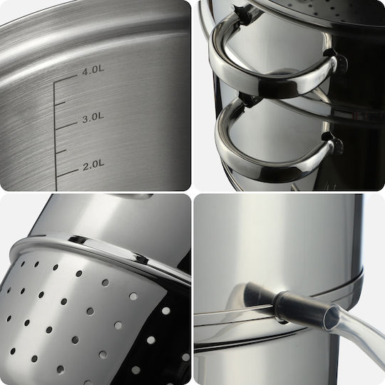 Kadax 8l Steam Cooker Induction Gas Pot 3 In 1