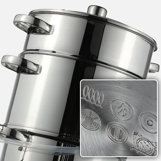 Kadax 8l Steam Cooker Induction Gas Pot 3 In 1