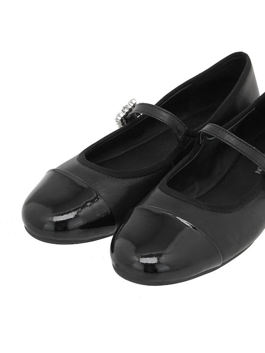Leather Ballerinas Black