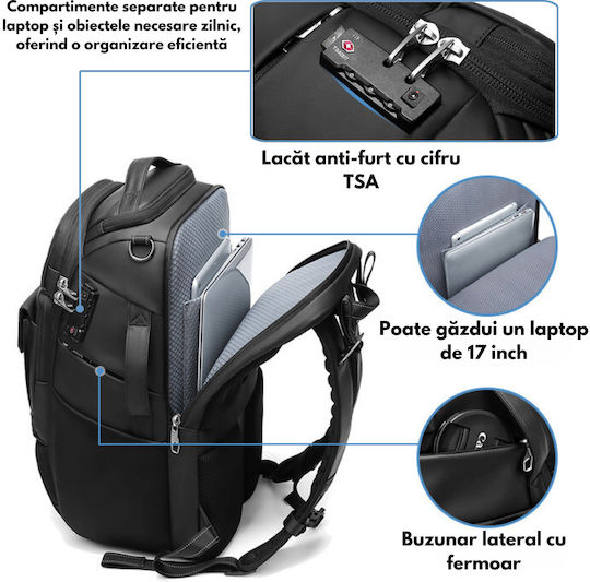 Camera Backpack Multifunctional Bag Professional Dslr Mirrorless Cameras Sports Cameras Drones Tripod Support Lenses Accessories Anti-theft Lock Laptop Compartment Backpack