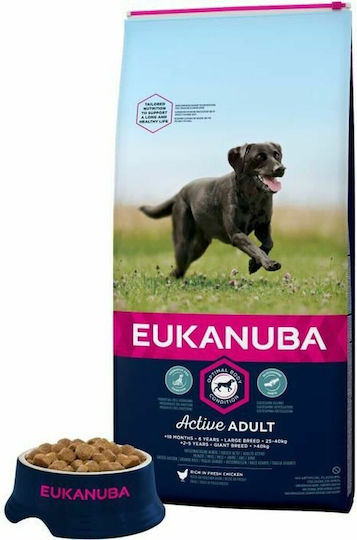 Eukanuba Active Adult Large Breed 15kg Dry Food for Adult Large Breed Dogs with Chicken