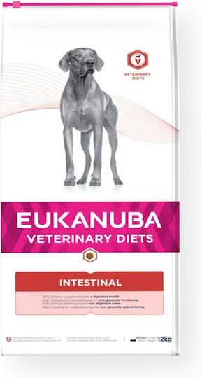 Eukanuba Veterinary Diets Intestinal 12kg Ξηρά Τροφή Διαίτης για Ενήλικους Σκύλους με Κοτόπουλο