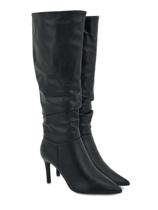 Seven Damenstiefel mit hohem Absatz Schwarz