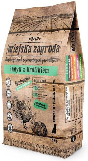Wiejska Zagroda Feed Turkey / Rabbit 9kg Dry Food for Adult Dogs with Turkey and Rabbit