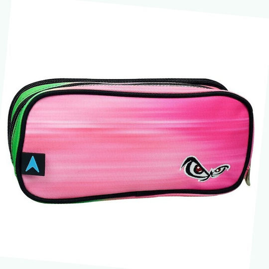 No Fear Pencil Case with 1 Compartment Pink