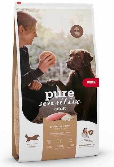 Meradog Pure Sensitive Adult 12.5kg Ξηρά Τροφή χωρίς Σιτηρά για Ενήλικους Σκύλους με Γαλοπούλα και Ρύζι