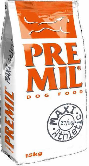 Premil Premium Maxi Athletic 15kg Dry Food for Adult Large Breed Dogs with Meat