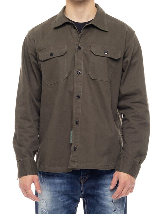 Langärmlig Hemd Olive