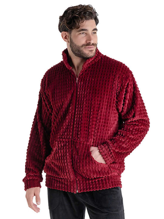 Rachel Winter Herren-Robe Burgundisch