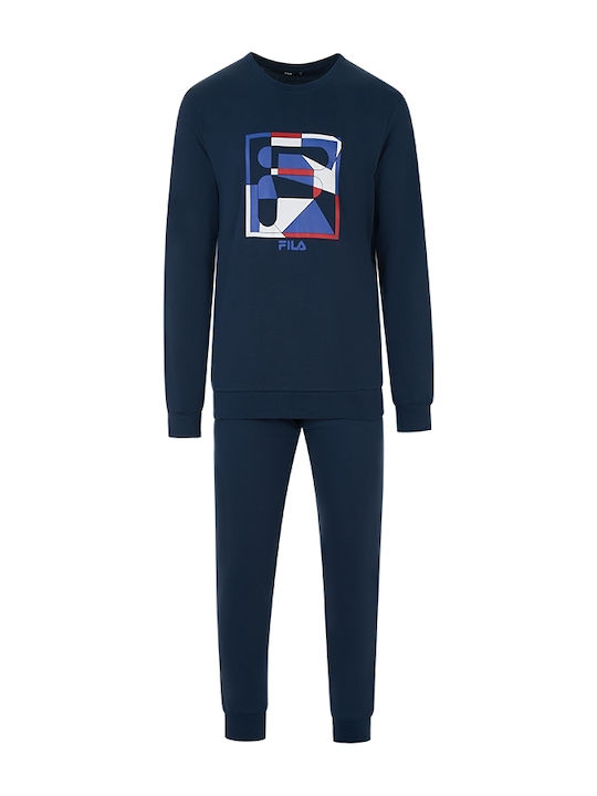 FILA Χειμερινή Ανδρική Πιτζάμα Navy