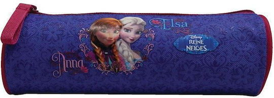 Bagtrotter Frozen Anna & Elsa Pencil Case Barrel Blue