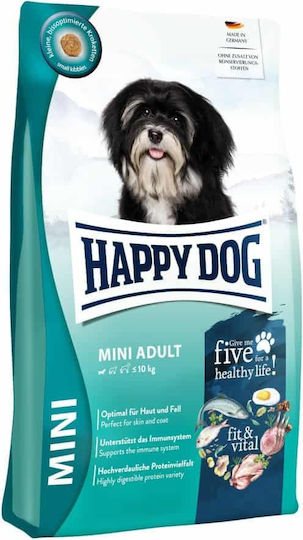 Happy Dog Fit & Vital 4kg Dry Food Gluten-Free for Adult Small Breed Dogs with Poultry