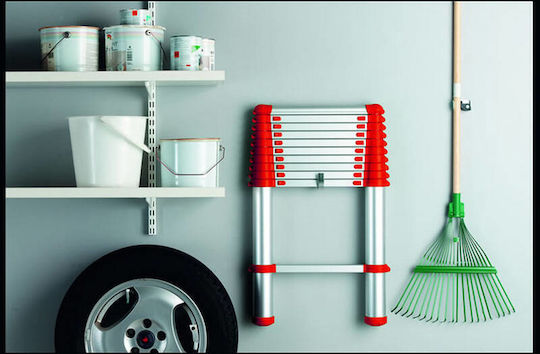 G21 Telescopic Ladder Aluminum of Steps with Maximum Height 3.2m