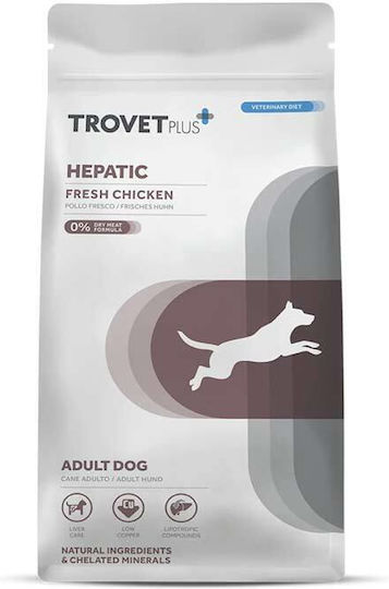 Trovet Plus Adult Hepatic 3kg Dry Food for Adult Dogs with Chicken