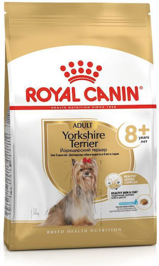 Royal Canin Yorkshire Terrier 8+ 3kg Ξηρά Τροφή για Ηλικιωμένους Σκύλους Μικρόσωμων Φυλών με Πουλερικά και Ρύζι