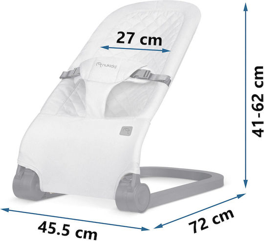 Nukido Χειροκίνητο Relax Μωρού Light Grey για Παιδί έως 9kg