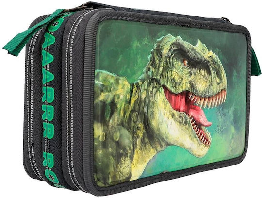 Depesche Pencil Case Barrel with 3 Compartments Green