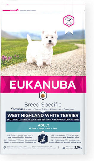 Eukanuba Breed Specific 2.5kg Dry Food for Adult Small Breed Dogs with Turkey and Chicken