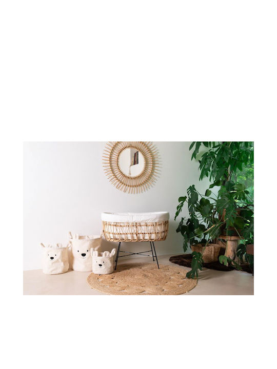 Set 3 Childhome Weiße Teddy Aufbewahrungskörbe