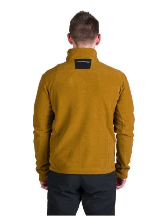 Northfinder Jachetă Fleece pentru Bărbați cu Fermoar Mustard