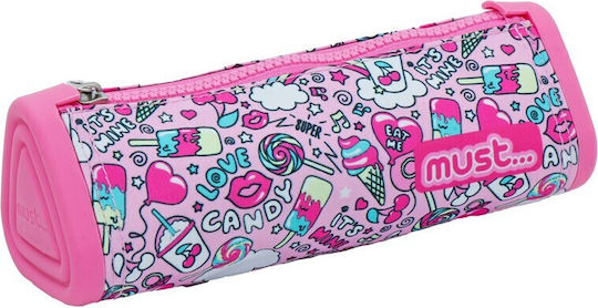 Must Energy Pencil Case 12pcs Barrel with 1 Compartment Various Designs/Colours