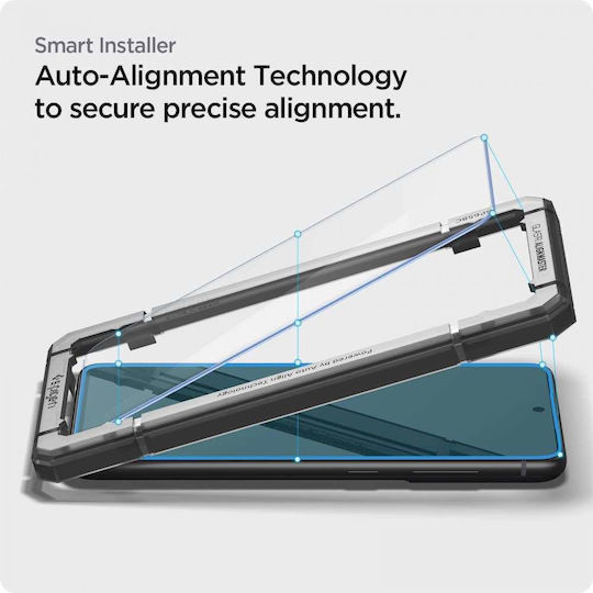 Spigen Alm Glas.tr Slim Fc 2.5D 0.3мм Закалено стъкло 2бр (Galaxy S21 5G)