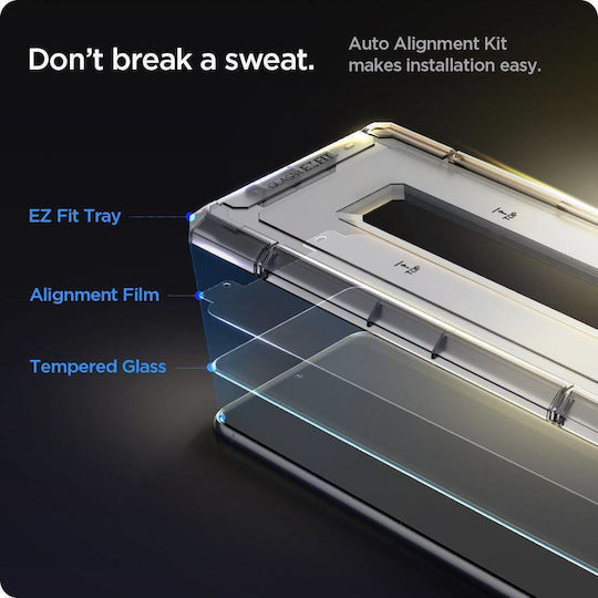 Spigen Alm Glas.tr Slim Fc 2.5D 0.3мм Закалено стъкло 2бр (Galaxy S21 5G)