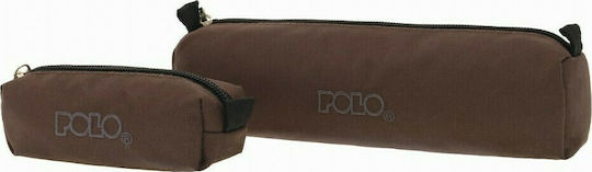 Polo Original Wallet Federmäppchen Zylinderförmig Braun