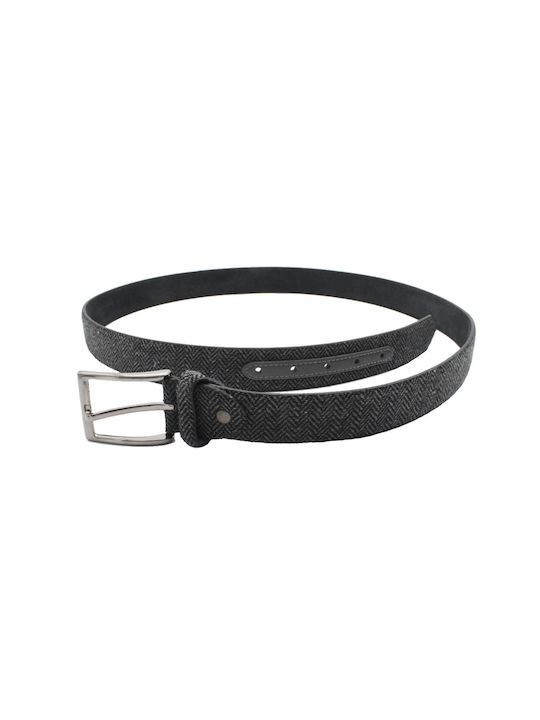 Men's Fabric Belt Gray