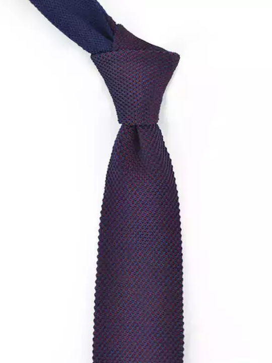 GM Men's Tie Knitted in Burgundy Color