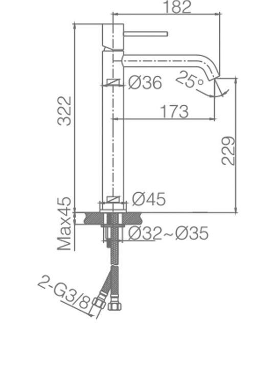 Imex Mixing Sink Faucet Silver