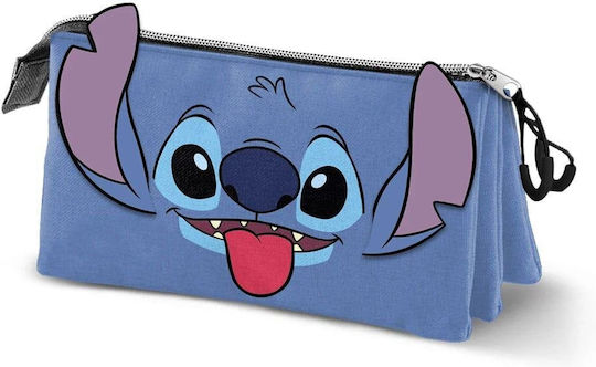 Karactermania Pencil Case with 3 Compartments Blue