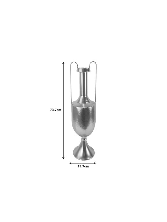 Inart Decorative Vase Dion Gold 19.7x19.1x73.7cm