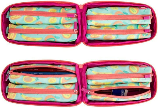 Milan Frutikis Pencil Case with 1 Compartment Multicolored