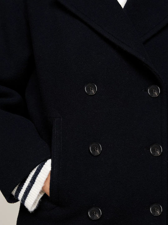 Вълна Дамско Dark Night Navy Палто