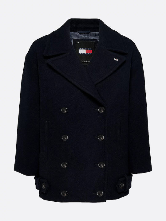 Вълна Дамско Dark Night Navy Палто