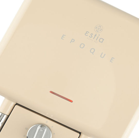 Estia Retro Epoque Sandwich Maker with Removable Plates for for 2 Sandwiches Sandwiches 800W Cream