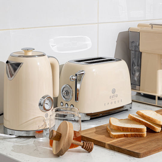 Estia Retro Epoque Toaster 2 Slots 815W Beige