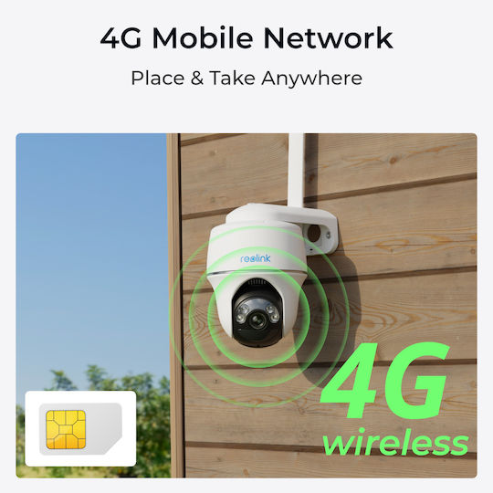 Reolink Go PT Plus G430 IP Κάμερα Παρακολούθησης 4G Full HD+ 5MP Αδιάβροχη Μπαταρίας με Αμφίδρομη Επικοινωνία και Φακό 2.8mm