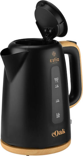 Estia Oak Електрическа Кана 1.7л 2200W Черна