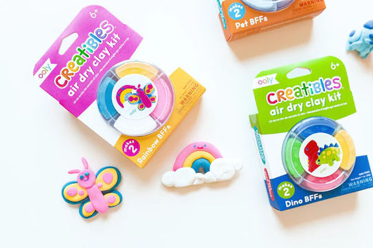 Air-dry Modeling Clay Rainbow Creatibles Diy Set 4 Colors